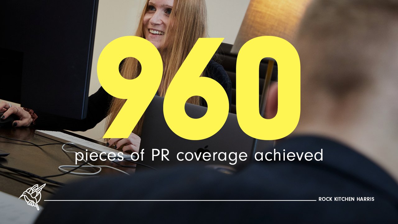 960 pieces of PR coverage