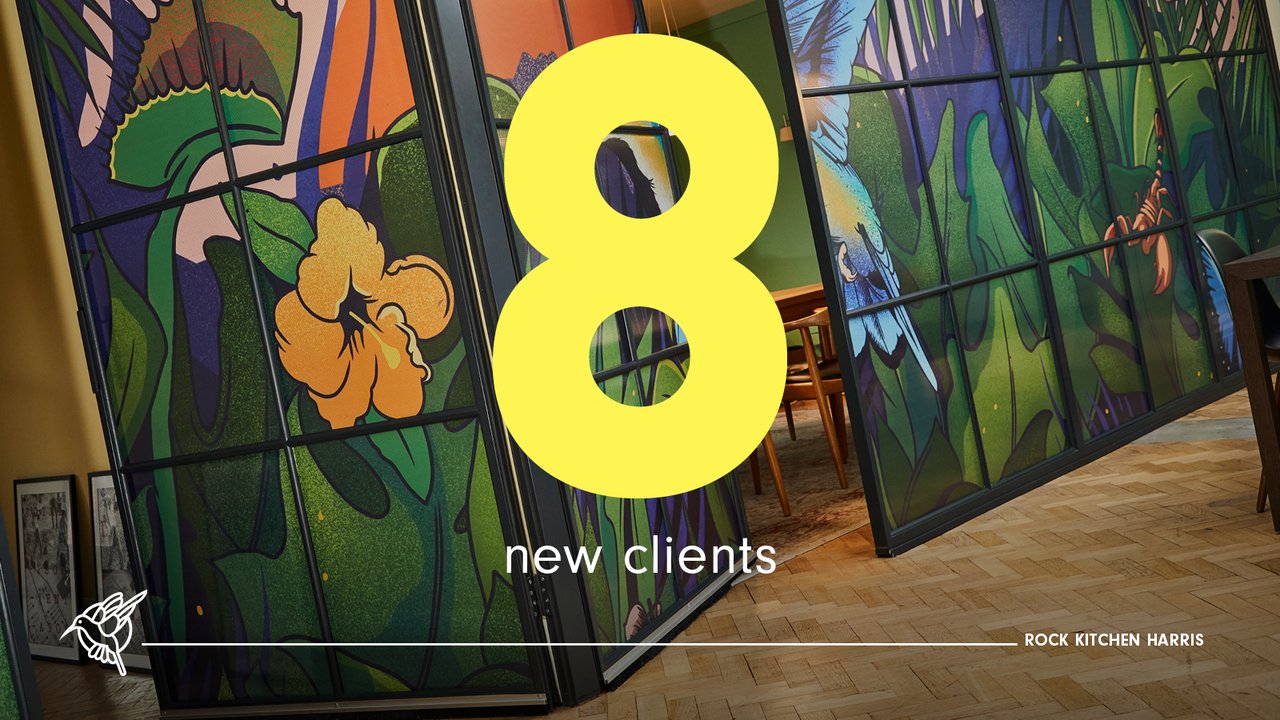 8 new clients