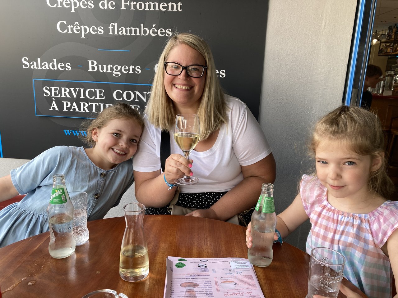 Beckie with two of her three children