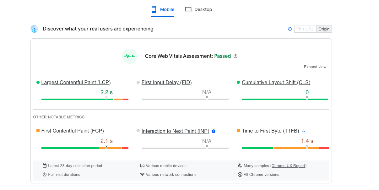 Google PageSpeed Insights