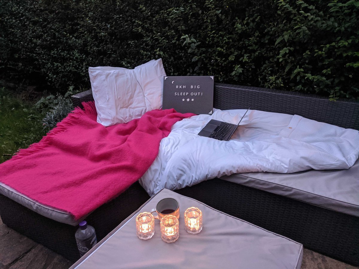 An outdoor sleeping setup