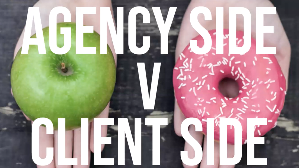 Agency vs Client Apple and Doughnut